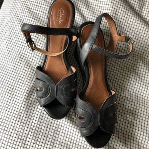 Stunning Clarks Artisan Leather Wedges